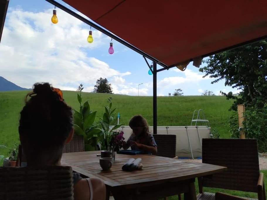Upcycling Appartement Fischl - Nachhaltig Und Kreativ Wohnen Fuer Gross Und Klein イェンバッハ エクステリア 写真